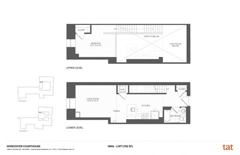 Floor plan for 1 bed, 1 bath, 1827 sqft